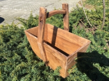 Houten draagbak, antiek uniek stuk